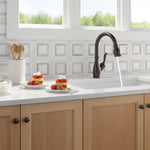 Delta Leland VoiceIQ Kitchen Faucet with Touch2O Technology with Touchless Technology in Venetian Bronze, 9178TLV-RB-DST, MRSP: $849.70, FINAL PRICE: $399.99 + TAX