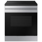 Samsung Bespoke 30-in 4 burners 6.3-cu ft , Slide-In Single Induction Range ( Stainless steel )