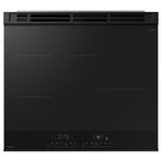 Samsung Bespoke 6.3 cu. ft. Smart Slide-In Induction Range with Ambient Edge Lighting & Air Sous Vide in Matte Black Steel