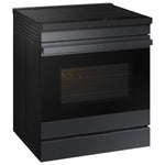 Samsung Bespoke 6.3 cu. ft. Smart Slide-In Induction Range with Ambient Edge Lighting & Air Sous Vide in Matte Black Steel