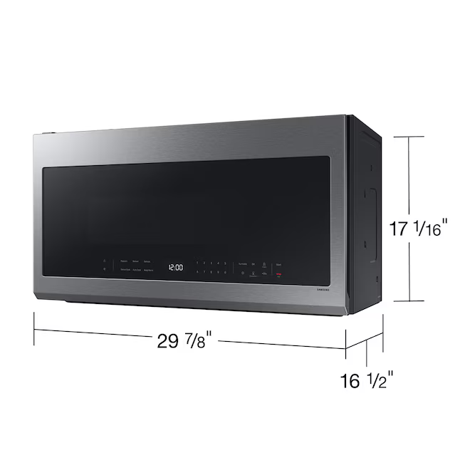 Samsung 2.1-cu ft Over-the-Range Microwave with Sensor Cooking (Stainless Steel), ME21DG6300SR/AA *JR2507, Retail: $459.00, FINAL PRICE: $249.99 + TAX