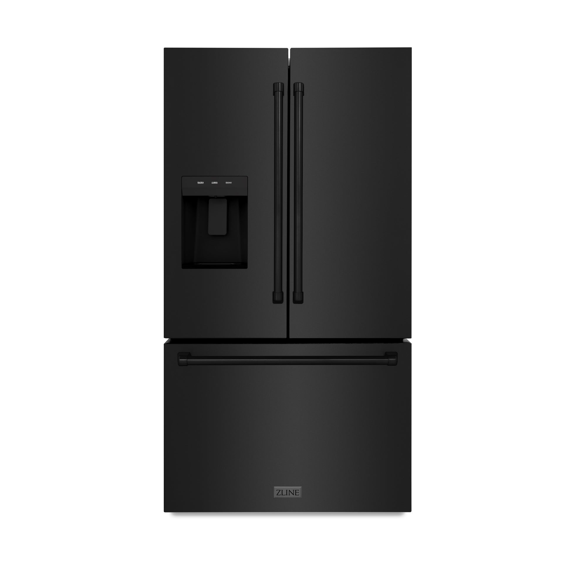 ZLINE KITCHEN & BATH Standard-Depth 28.9-cu ft 36-in Wide with Dual Ice Maker ( Black