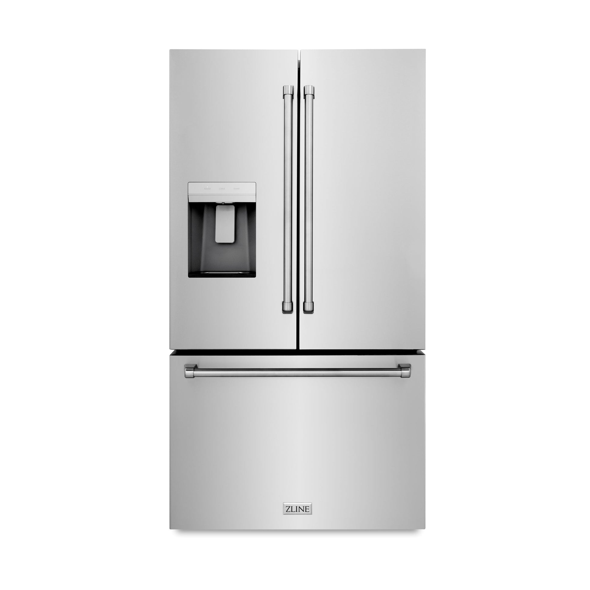 ZLINE KITCHEN & BATH Standard-Depth 28.9-cu ft 3 -Door 36-in Wide with Dual Ice Maker ( Stainless Steel with Stainless Steel Handle ) ENERGY STAR Certified