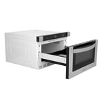 ZLINE KITCHEN & BATH 23.5-in 1.2-cu ft 1000 -Watt Microwave Drawer ( Stainless Steel, Modern Handle )
