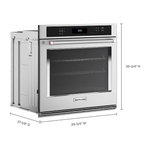 KitchenAid 30-in Single Electric Wall Oven 5.0-cu with Air Fry Single-fan and Self-cleaning (Stainless Steel with PrintShield Finish), KOES530PPS *JR2511, Retail: $3,299.00, FINAL PRICE: $1,599.99 + TAX