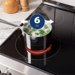 GE EasyWash Oven Tray 30-in Glass Top 5 burners 5.3-cu ft Air Fry Convection Oven Freestanding Electric Range ( Stainless Steel )