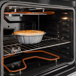 GE Crisp Mode 30-in Glass Top 5 burners 5.3-cu ft Slide-In Electric Range ( Stainless Steel )