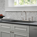 Delta Windemere Two Handle Kitchen Faucet in Stainless Steel, 21996LF-SS, MRSP: $213.45, FINAL PRICE: $44.99 + TAX
