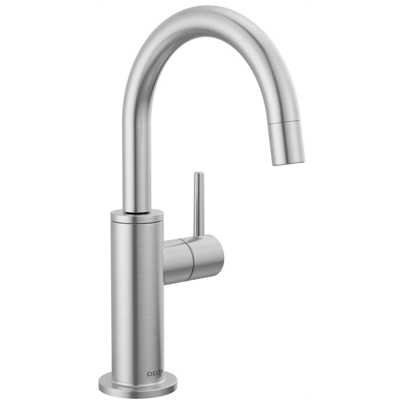 Delta Contemporary Round Beverage Faucet in Arctic Stainless, 1930-AR-DST, MRSP: $485, FINAL PRICE: $ + TAX