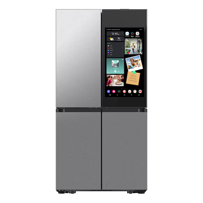 Samsung Bespoke Standard-Depth Family Hub 29-cu ft 4-Door 36-in French Door Refrigerator with Dual Ice Maker with Water Dispenser and Door within Door (Stainless Steel), RF29DB9900QD/AA *JR2511, Retail: $4,999.00, FINAL PRICE: $2,499.99 + TAX