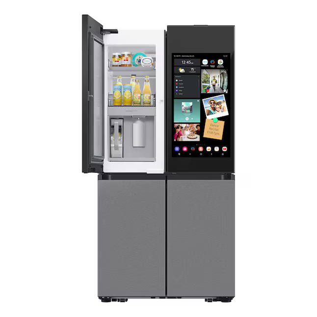 Samsung Bespoke Standard-Depth Family Hub 29-cu ft 4-Door 36-in French Door Refrigerator with Dual Ice Maker with Water Dispenser and Door within Door (Stainless Steel), RF29DB9900QD/AA *JR2511, Retail: $4,999.00, FINAL PRICE: $2,499.99 + TAX