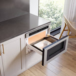 Zephyr 24-in 1.2-cu ft 1000 -Watt Low Profile Microwave Drawer ( Stainless Steel