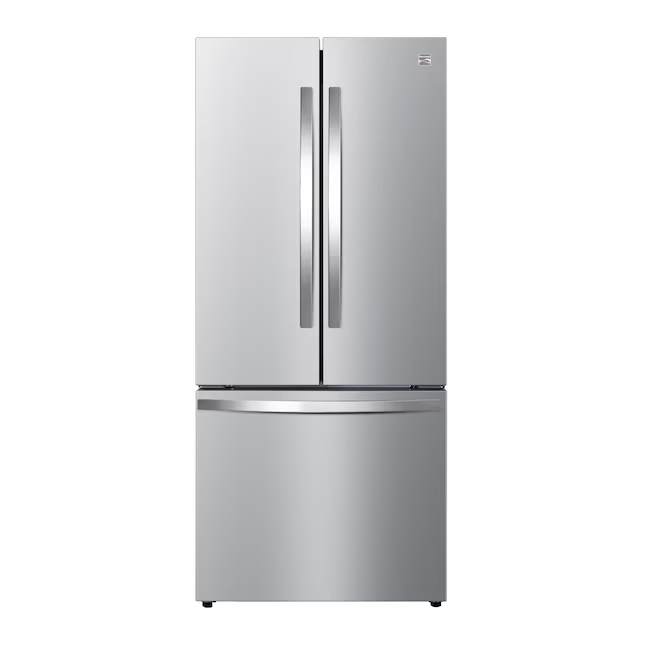 Kenmore Counter-Depth 17.5-cu ft French Door Refrigerator with Ice Maker (Stainless Steel) ENERGY STAR