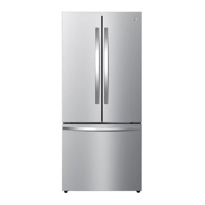 Kenmore Counter-Depth 17.5-cu ft French Door Refrigerator with Ice Maker (Stainless Steel) ENERGY STAR
