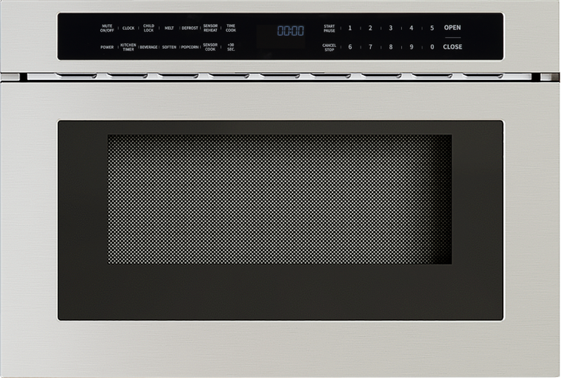 Zephyr 24-in 1.2-cu ft 1000 -Watt Low Profile Microwave Drawer ( Stainless Steel