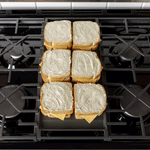 GE EasyWash Oven Tray 30-in Glass Top 5 burners 5.3-cu ft Air Fry Convection Oven Freestanding Electric Range ( Stainless Steel )