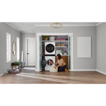 LG 24-in Compact Ventless Heat Pump Washtower Stacked Laundry Center with 2.4-cu ft Front load Washer and Electric 4.2-cu ft Dryer