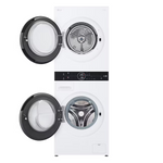 LG 24-in Compact Ventless Heat Pump Washtower Stacked Laundry Center with 2.4-cu ft Front load Washer and Electric 4.2-cu ft Dryer