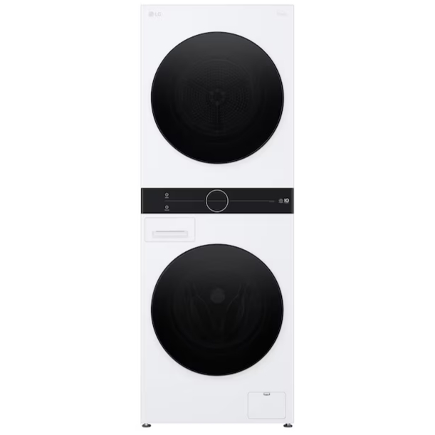 LG 24-in Compact Ventless Heat Pump Washtower Stacked Laundry Center with 2.4-cu ft Front load Washer and Electric 4.2-cu ft Dryer (ENERGY STAR), WKHC152HWA *JR2506, Retail: $3,199.00, FINAL PRICE: $1,699.99 + TAX