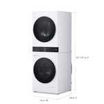 LG 24-in Compact Ventless Heat Pump Washtower Stacked Laundry Center with 2.4-cu ft Front load Washer and Electric 4.2-cu ft Dryer