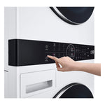 LG Ventless Heat Pump Washtower Electric Stacked Laundry Center with 5-cu ft Front load Washer and 7.8-cu ft Dryer ( White )