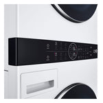 LG Ventless Heat Pump Washtower Electric Stacked Laundry Center with 5-cu ft Front load Washer and 7.8-cu ft Dryer ( White )