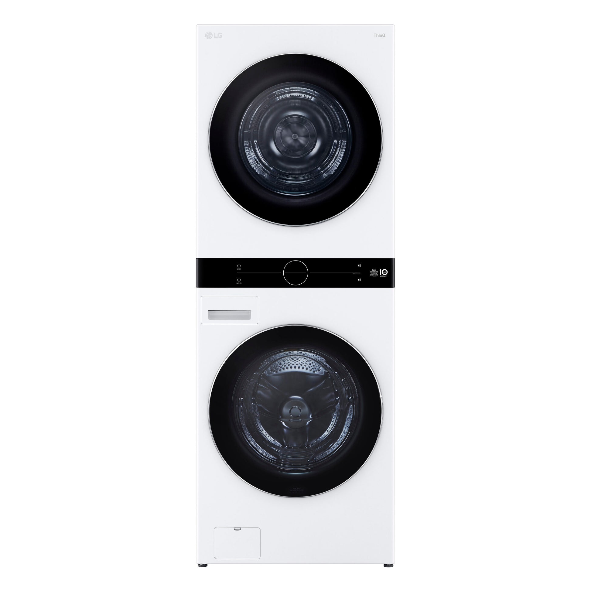 LG Ventless Heat Pump Washtower Electric Stacked Laundry Center with 5-cu ft Front load Washer and 7.8-cu ft Dryer ( White )