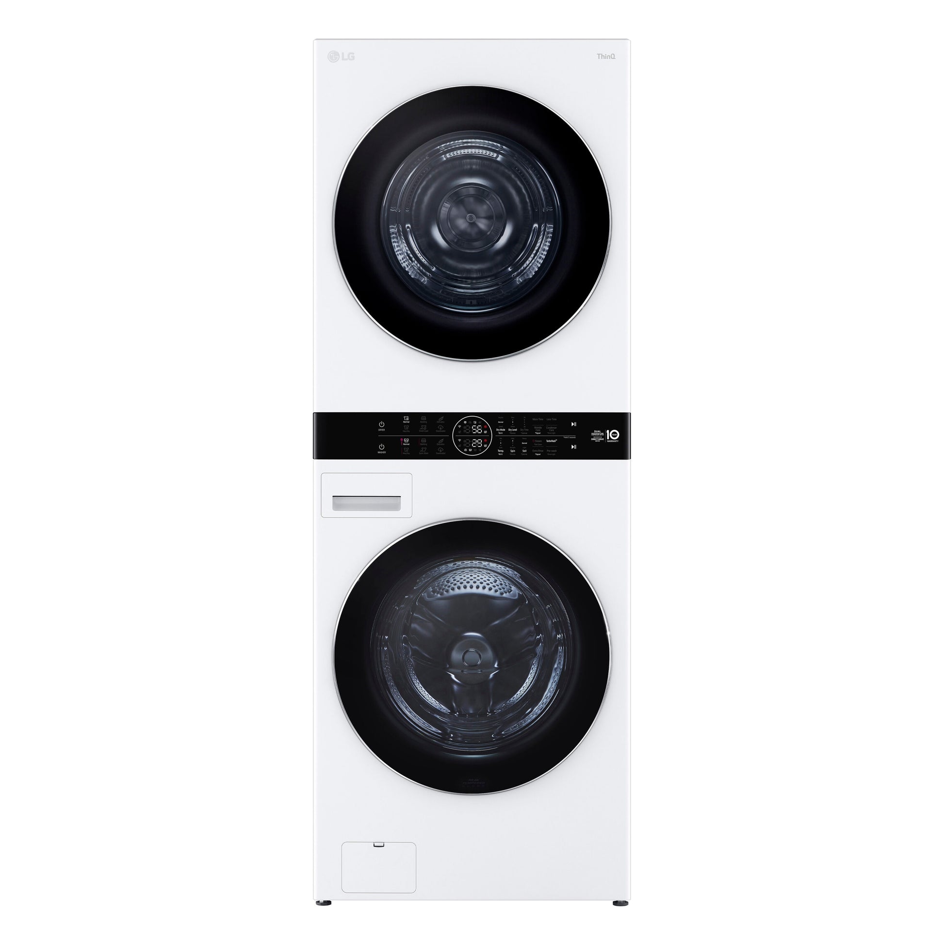 LG Ventless Heat Pump Washtower Electric Stacked Laundry Center with 5-cu ft Front load Washer and 7.8-cu ft Dryer ( White )