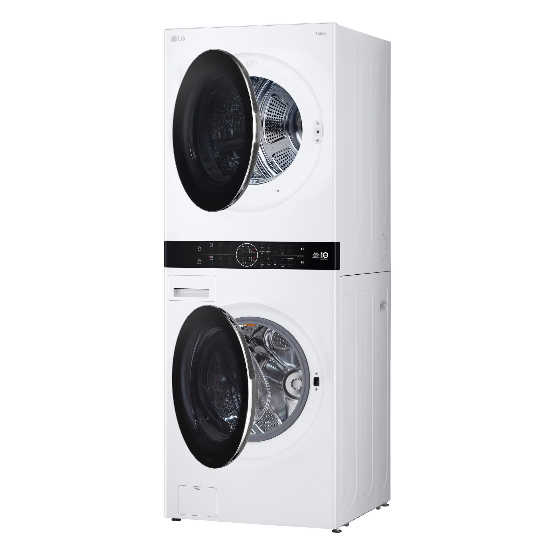 LG Ventless Heat Pump Washtower Electric Stacked Laundry Center with 5-cu ft Front load Washer and 7.8-cu ft Dryer ( White )