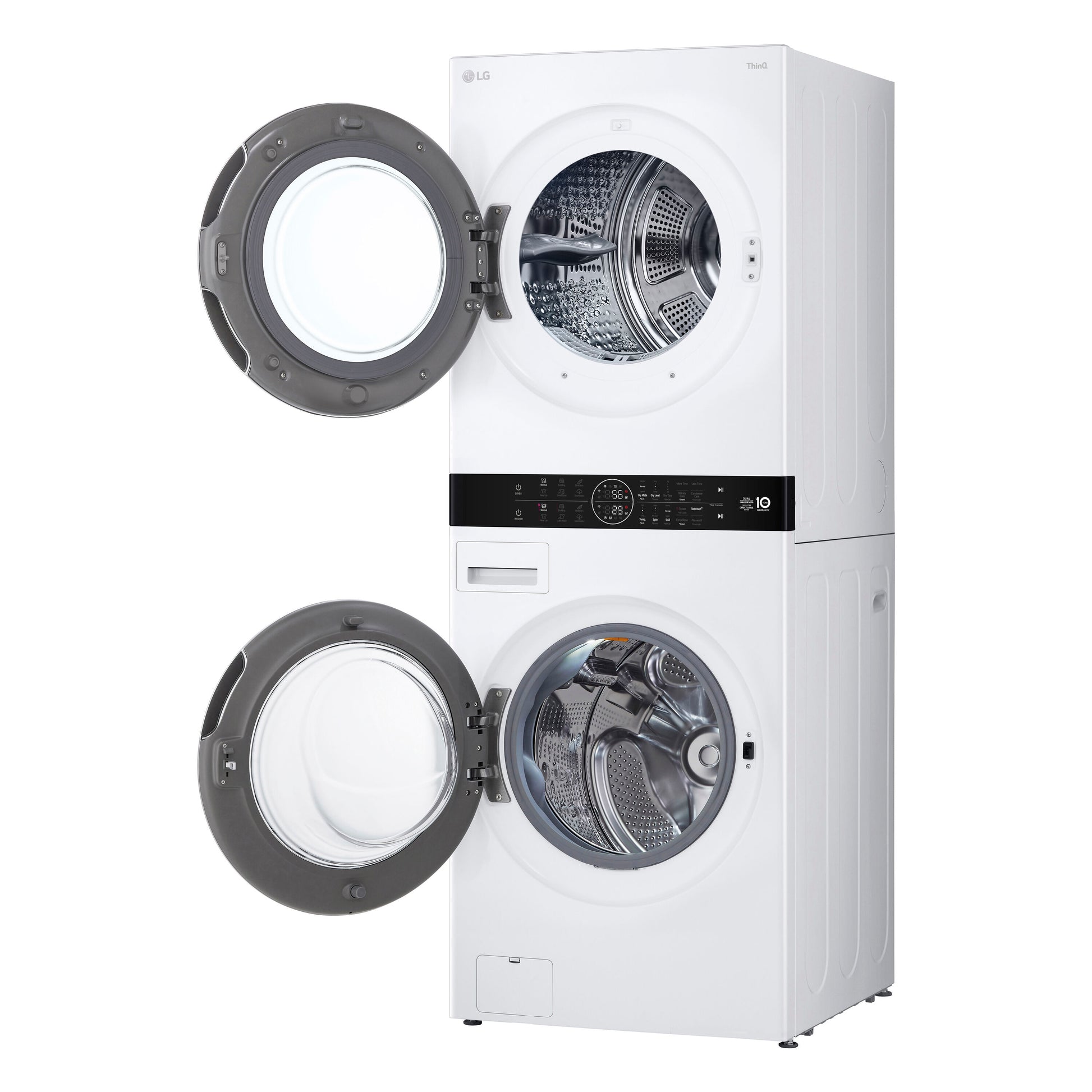 LG Ventless Heat Pump Washtower Electric Stacked Laundry Center with 5-cu ft Front load Washer and 7.8-cu ft Dryer ( White )