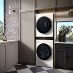 LG Ventless Heat Pump Washtower Electric Stacked Laundry Center with 5-cu ft Front load Washer and 7.8-cu ft Dryer ( White )