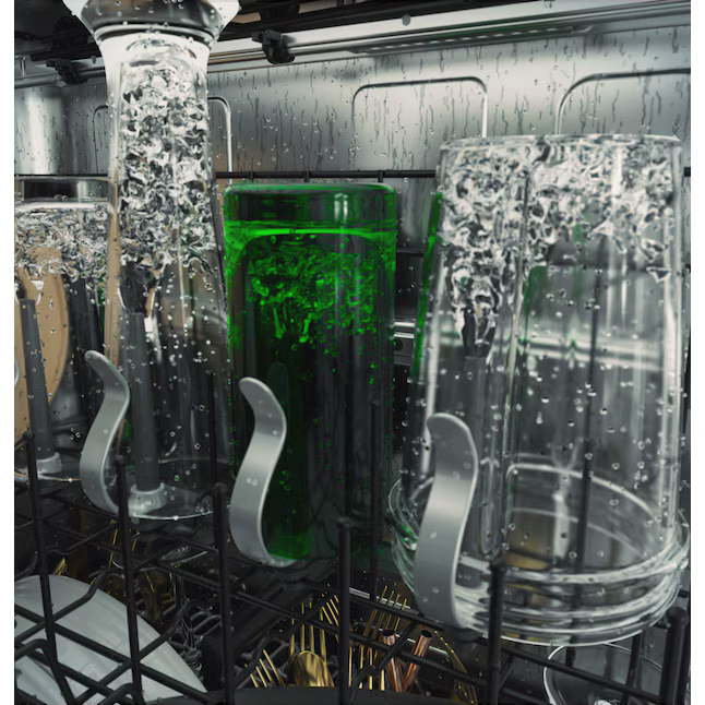 GE Cafe 24-in Top Control Built-in Dishwasher With Third Rack (Matte Black with Brushed Stainless Handles) ENERGY STAR 44-dBA, CDT858P3VD1 *JR2507, Retail: $1,549.00, FINAL PRICE: $799.99 + TAX