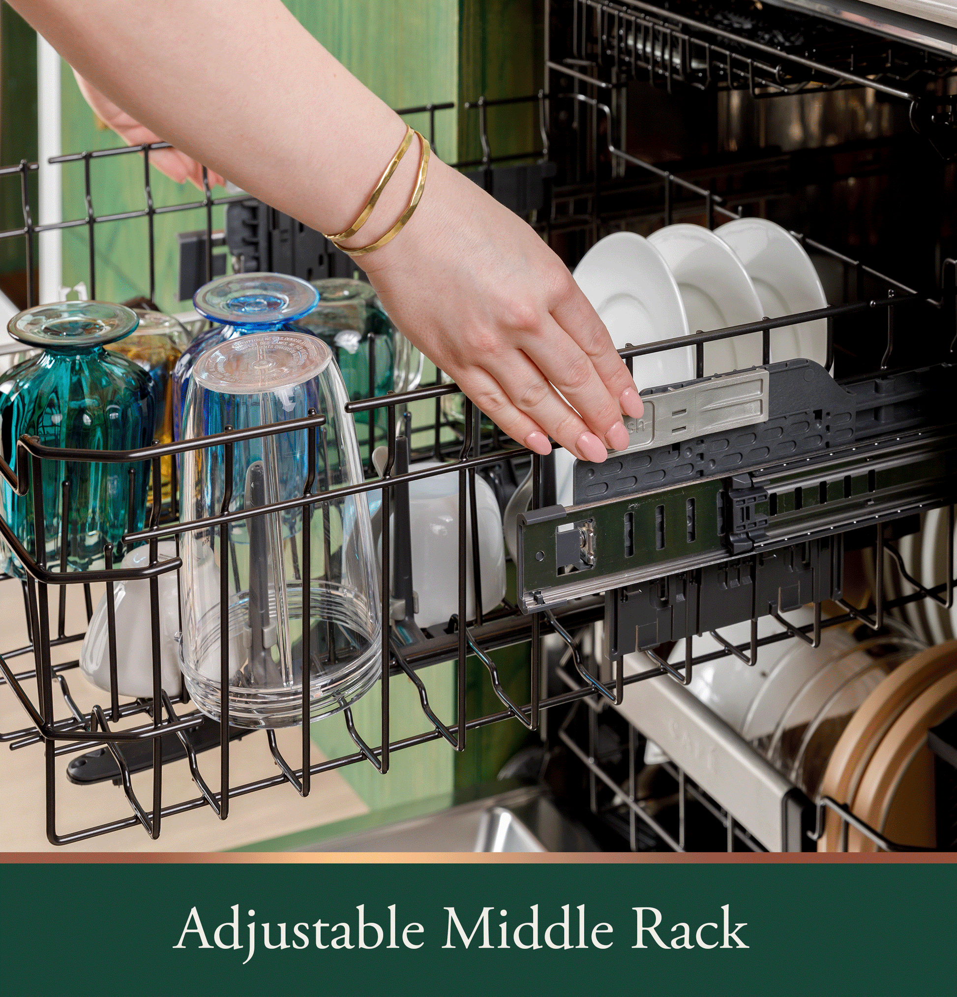 Cafe 24-in Top Control Built-in Dishwasher ( Stainless Steel with Brushed Stainless Handles ) With Third Rack,
