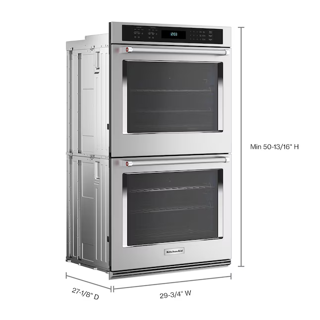 KitchenAid 30-in Double Electric Wall Oven with Air Fry Self-Cleaning (Stainless Steel), KOED530PSS/00 *JR2508, Retail: $4,299.00, FINAL PRICE: $2,499.99 + TAX