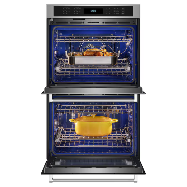 KitchenAid 30-in Double Electric Wall Oven with Air Fry Self-Cleaning (Stainless Steel), KOED530PSS/00 *JR2508, Retail: $4,299.00, FINAL PRICE: $2,499.99 + TAX