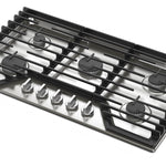 Whirlpool 36-in 5 burners Stainless steel Gas Cooktop