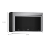 KitchenAid Flush Built-In 1.1-cu ft 30-in Air Fry Over-the-Range Microwave with Sensor Cooking (PrintShield Stainless), KMMF530PPS *JR2512, Retail: $1,354.00, FINAL PRICE: $649.99 + TAX