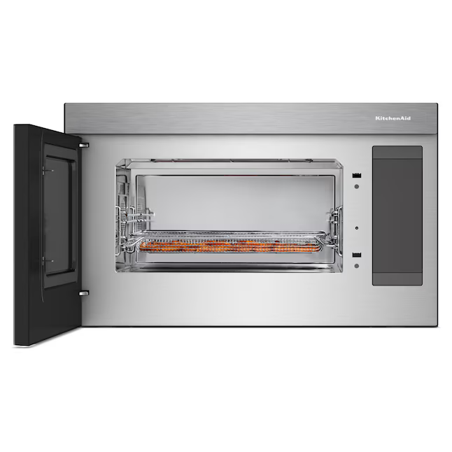 KitchenAid Flush Built-In 1.1-cu ft 30-in Air Fry Over-the-Range Microwave with Sensor Cooking (PrintShield Stainless), KMMF530PPS *JR2512, Retail: $1,354.00, FINAL PRICE: $649.99 + TAX