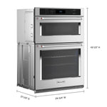 KitchenAid 30-in Self-cleaning Air Fry Microwave Wall Oven Combo (Stainless Steel), KOEC530PSS, Retail: $4,699.00