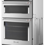 KitchenAid 30-in Self-cleaning Air Fry Microwave Wall Oven Combo (Stainless Steel), KOEC530PSS, Retail: $4,699.00