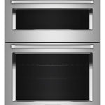 KitchenAid 30-in Self-cleaning Air Fry Microwave Wall Oven Combo (Stainless Steel), KOEC530PSS, Retail: $4,699.00