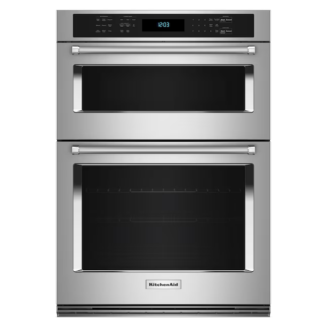 KitchenAid 30-in Self-cleaning Air Fry Microwave Wall Oven Combo (Stainless Steel), KOEC530PSS *JR2510, Retail: $4,699.00, FINAL PRICE: $2,199.99 + TAX