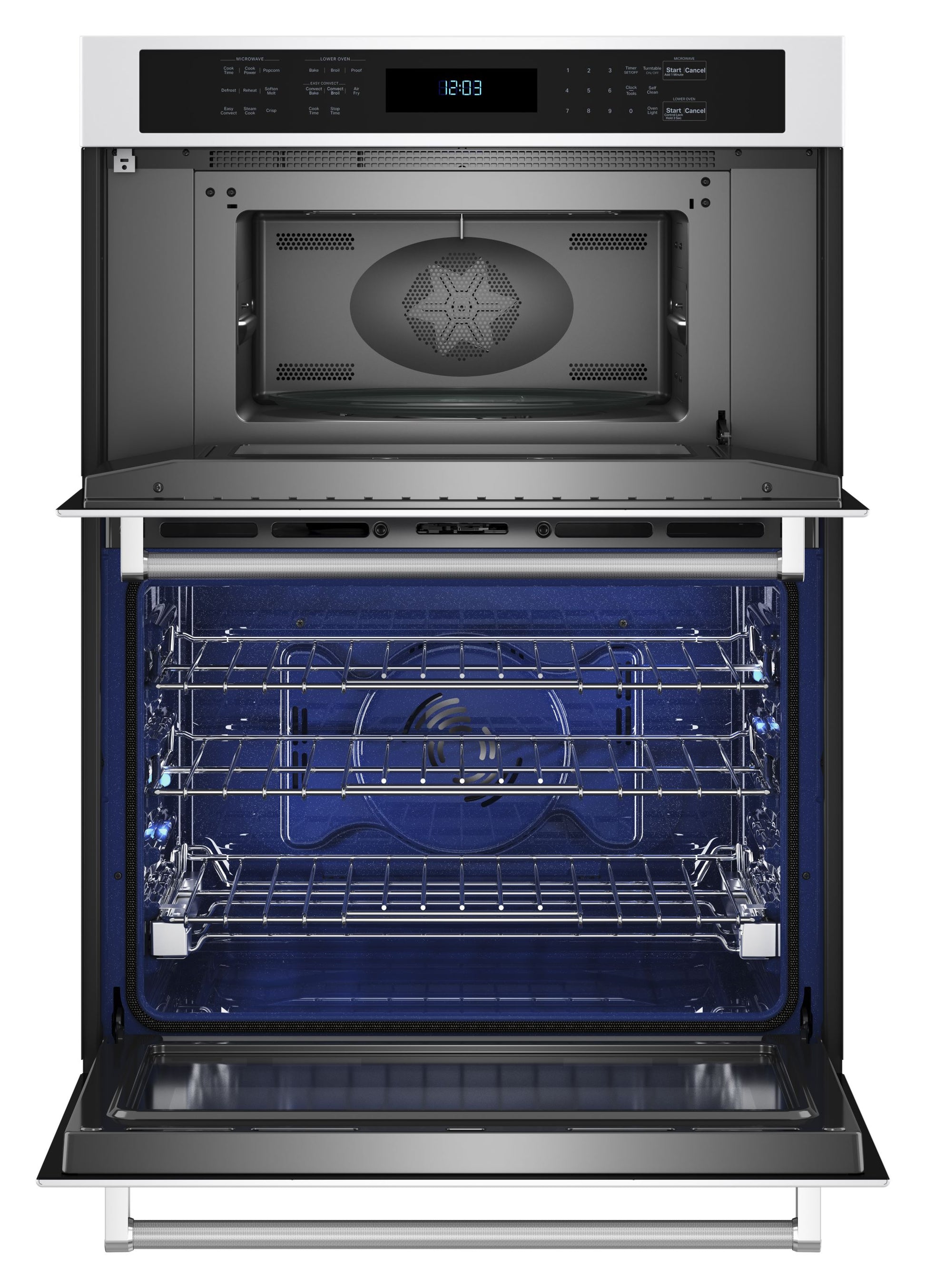 KitchenAid 30-in Self-cleaning Air Fry Microwave Wall Oven Combo (Stainless Steel), KOEC530PSS, Retail: $4,699.00