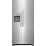 Frigidaire 22.3-cu ft Standard-Depth 33-in Side-by-Side Refrigerator with Ice Maker + Water and Ice Dispenser (Stainless Steel), FRSS2323AS *JR2512, Retail: $1,399.00, FINAL PRICE: $699.99 + TAX