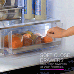GE Profile Standard-Depth 28.7-cu ft 36-in Wide with Ice Maker ( Fingerprint-resistant Stainless Steel ) ENERGY STAR Certified