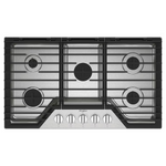 Whirlpool 36-in 5 burners Stainless Steel Gas Cooktop, WCGK5036PS/00, Retail: $1,249.00, FINAL PRICE: $579.99 + TAX