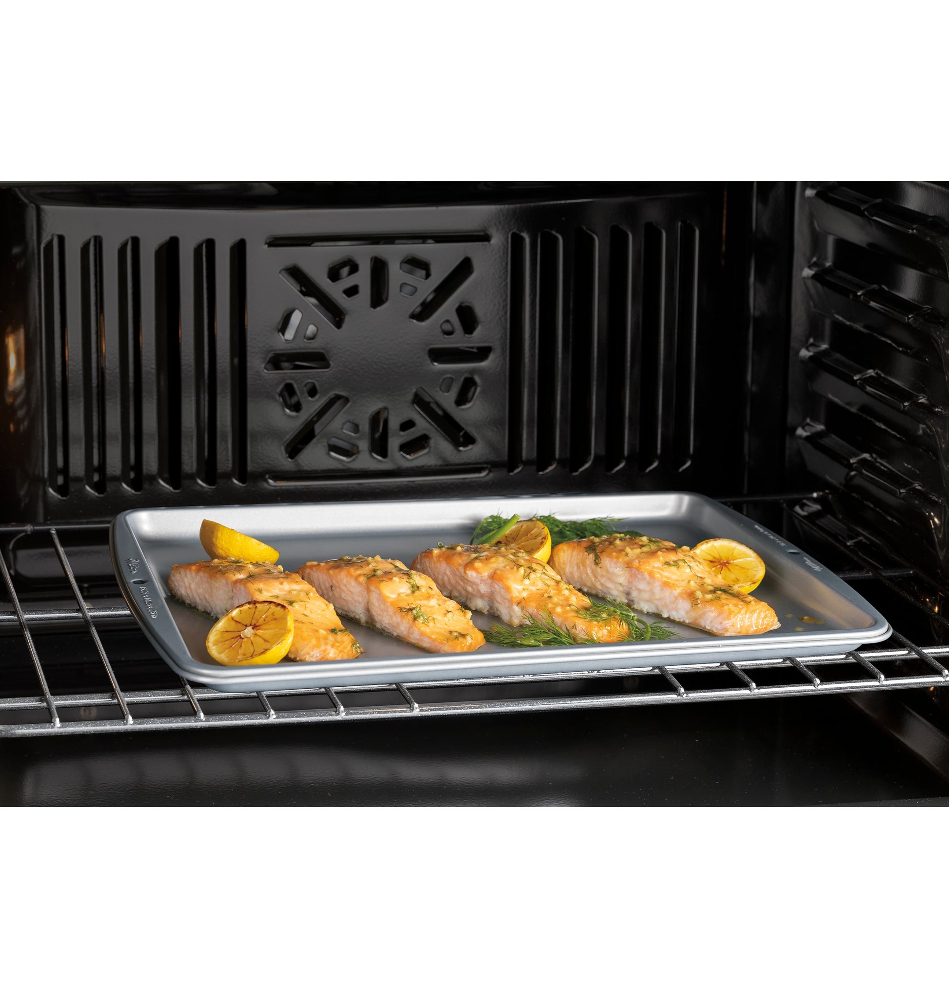 GE 27 inch Double Electric Wall Oven with Air Fry Self + Steam Cleaning ( Black )