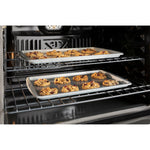 GE 30 inch Single Electric Wall Oven with Air Fry True Convection and Self + Steam Cleaning ( Stainless Steel )