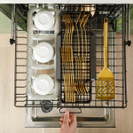 Cafe 24-in Top Control Built-in Dishwasher ( Stainless Steel with Brushed Stainless Handles ) With Third Rack,