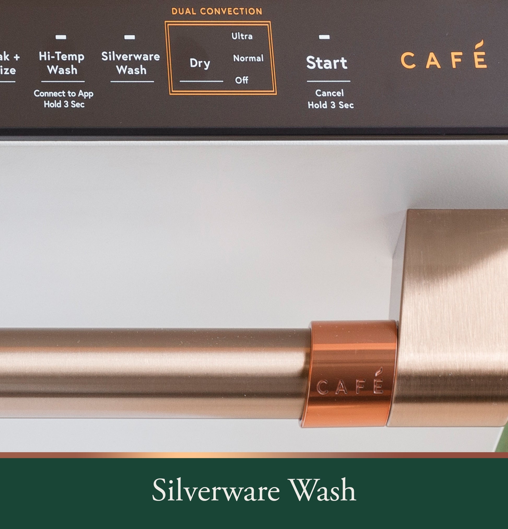 Cafe 24-in Top Control Built-in Dishwasher ( Stainless Steel with Brushed Stainless Handles ) With Third Rack,